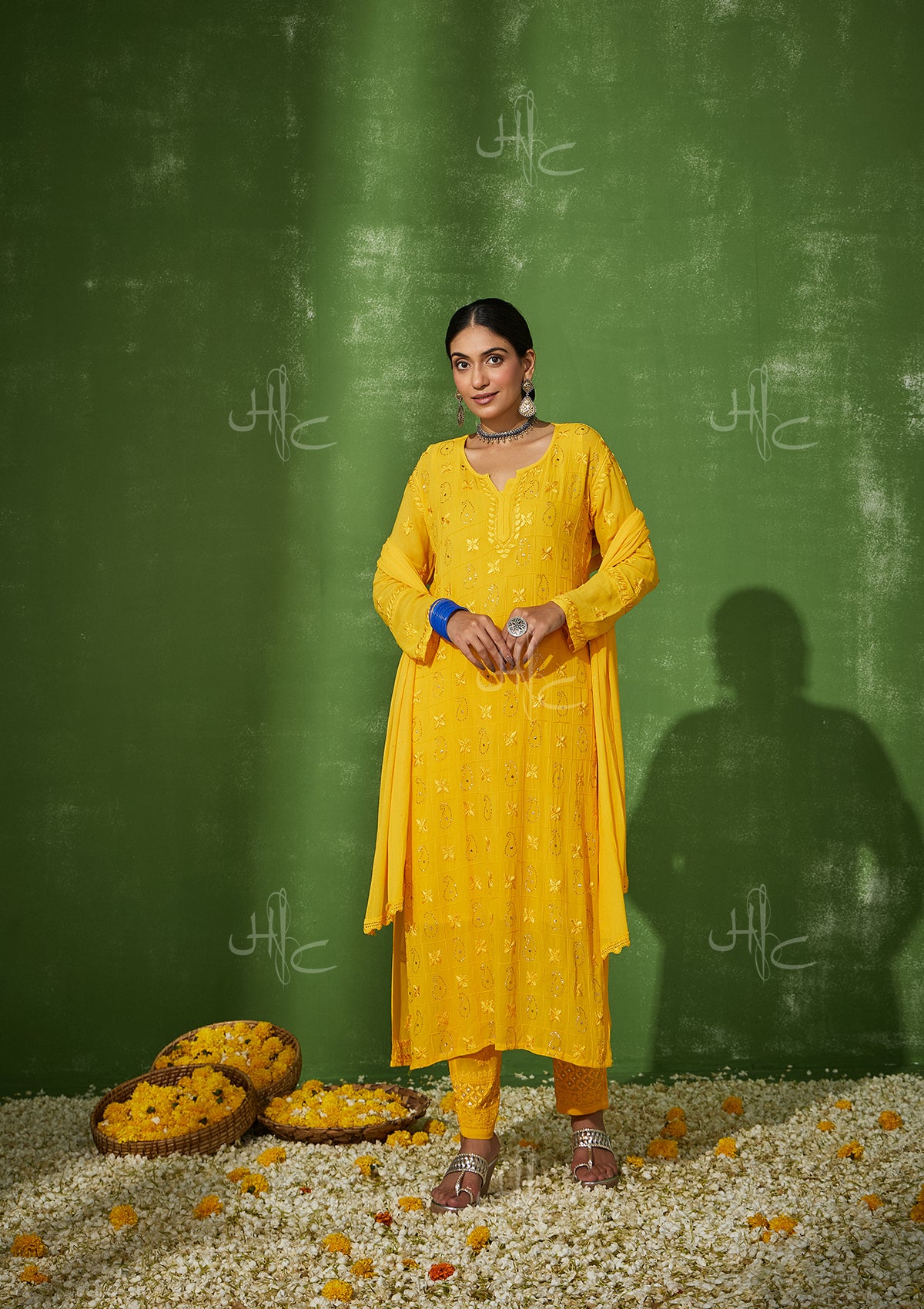 Cotton Designer Kurti in Yellow